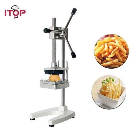 Itop Manual Vertical Potato Chips Machine French Fries Cutter Slicer