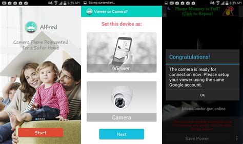 One of the best options for setting up your phone as a security camera is alfred. 5 Best Home Security Apps for Android to Protect the Family