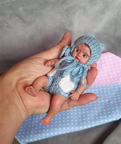 Silicone Reborn Baby Boy Full Body Mini Liam 5 Inch Painted In 2020