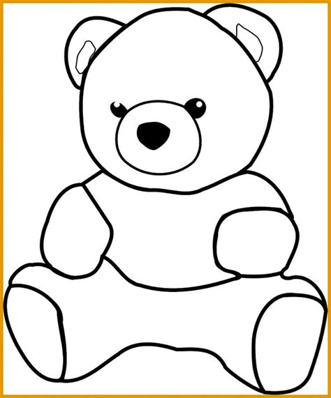 Contoh Sketsa Gambar Beruang Untuk Mewarnai Imagesee