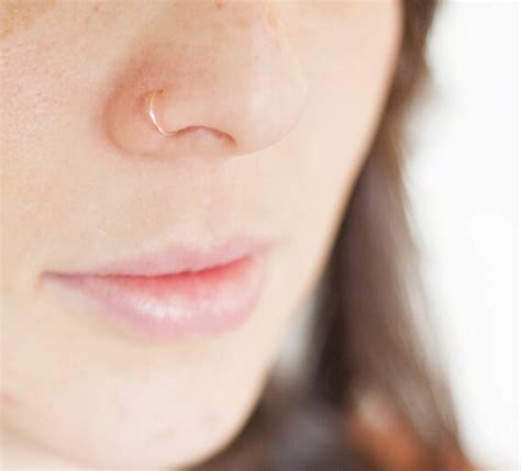 Rose Gold Fill Nose Hoop Rose Gold Nose Ring Hoop Nose