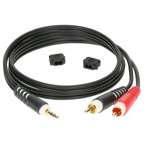 Klotz Y Cable 35mm Twin Rca Cable 3m Gear4music
