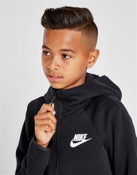 Shop Den Nike Tech Essential Hoodie Kinder In Schwarz Jd Sports
