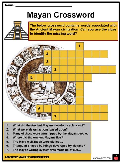 Ancient Mayan Facts Worksheets Origins And History For Kids