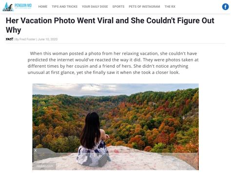 Her Vacation Photo Went Viral And She Couldn T Figure Out Why