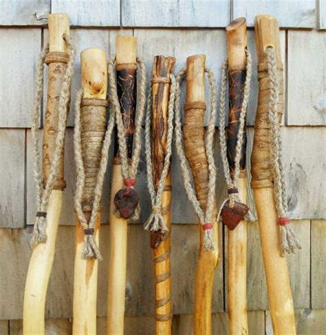 Walking Stick Maine Made Wood Hiking Staff With Handmade Burl Bead