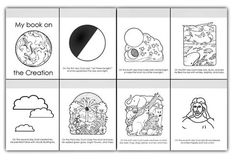 Free, printable coloring book pages, connect the dot pages and color by numbers pages for kids. 7 Days Of Creation Drawing at PaintingValley.com | Explore ...