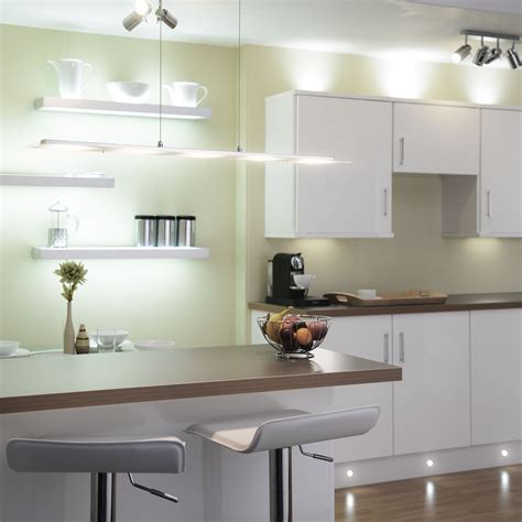 The diffuser provides enough illumination so that the lighting can focus on all areas of the kitchen. Kitchen Lighting UK: Spotlights & Ceiling Lights | Litecraft