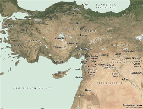 Map Of Anatolia And Environs 2000 Bc Mesopotamia Ancient Near East