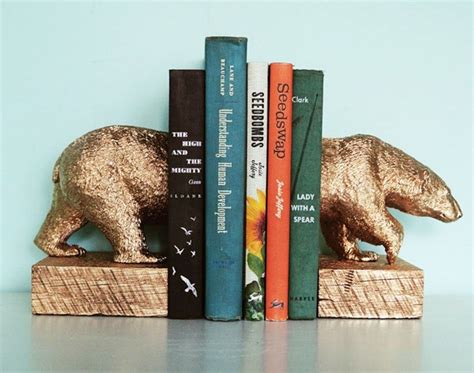 How To Make Gilded Polar Bear Bookends Brit Co