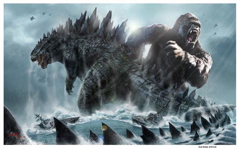 King of the monsters hd wallpapers. Godzilla Vs Kong Angry Sea by darkriddle1 on DeviantArt