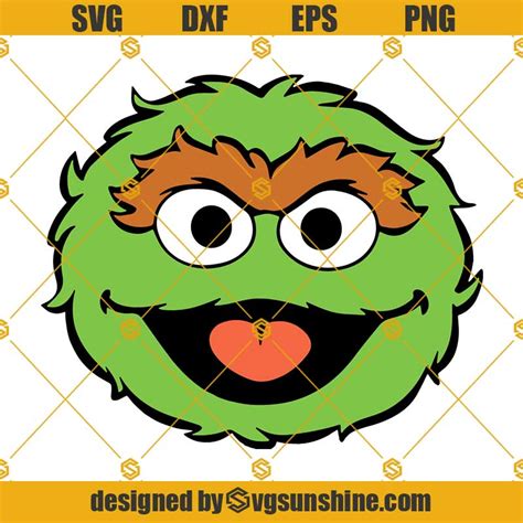 Oscar The Grouch Sesame Street Svg Grouch Svg Png Dxf Eps
