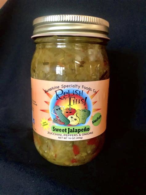 Sweet Jalapeno Relish This 16oz Sunshine Specialty Foods