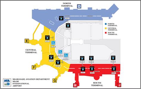 Miami International Airport Terminal Map Map Of The Usa With State Names