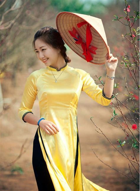 ao dai best price custom made yellow satin in viet nam handmade aodai casual vietnamese
