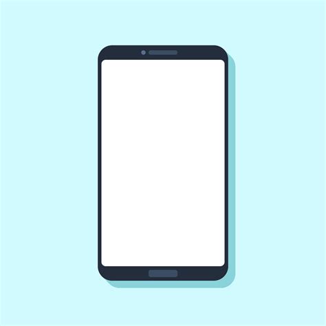 Flat Mobile Phone Device Modern Smartphone Template For Applications