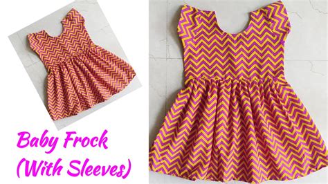 Baby Frock Cutting And Stitching With Sleeves Youtube