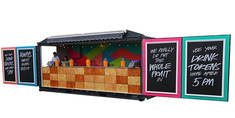 hire our 20ft converted shipping container bar innovative hire