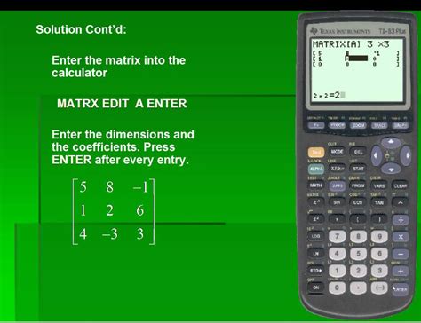 This solver will add, subtract, multiply, divide, and raise to power two matrices, with steps shown. Inverse Matrices using the TI-83/84 - YouTube