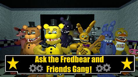 Ask The Fredbear And Friends Gang By Mylesthehedgehog13 On Deviantart