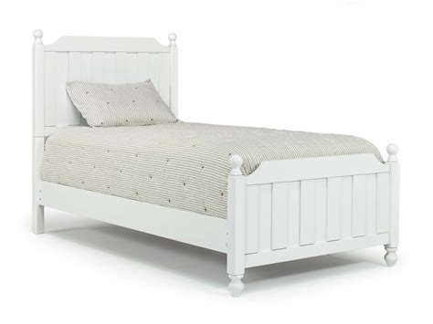 Luxing Panel Bed In White Twin Mor Furniture