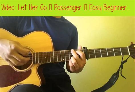 let her go passenger easy beginner guitar tutorial original key