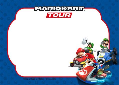 12 Free Mario Kart Tour Invitation Templates Download Hundreds Free