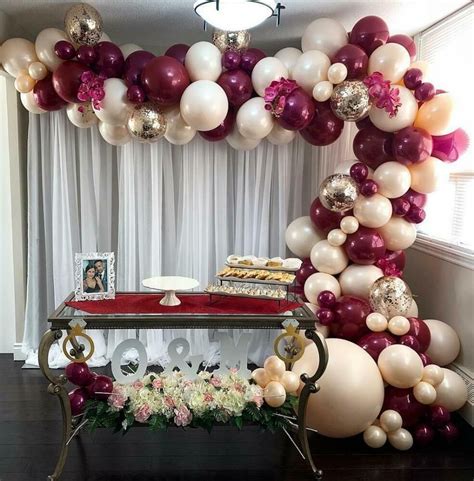 30 diy wedding table number ideas. DIY Balloon Garland Kit Burgundy Variations-Party ...