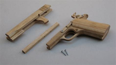 Crossbow trigger mechanism (simple but sturdy): Free tutorial! Build a simple blowback rubber band gun ...