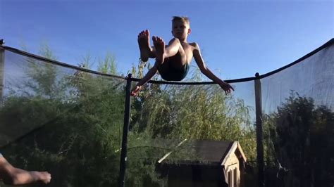 9 Year Old Does Insane Trampoline Tricks In France Youtube