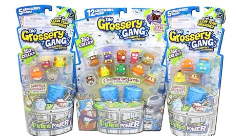 The Grossery Gang Series 3 Putrid Power 12 And 5 Packs Unboxing Toy