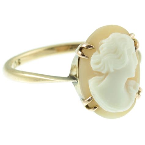 9ct Gold Cameo Ring Carus Jewellery