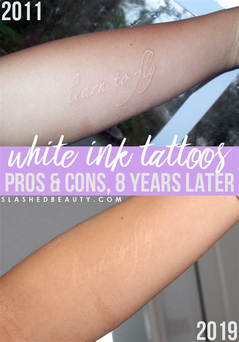 White Ink Tattoos Pros And Cons 8 Years Later Slashed Beauty