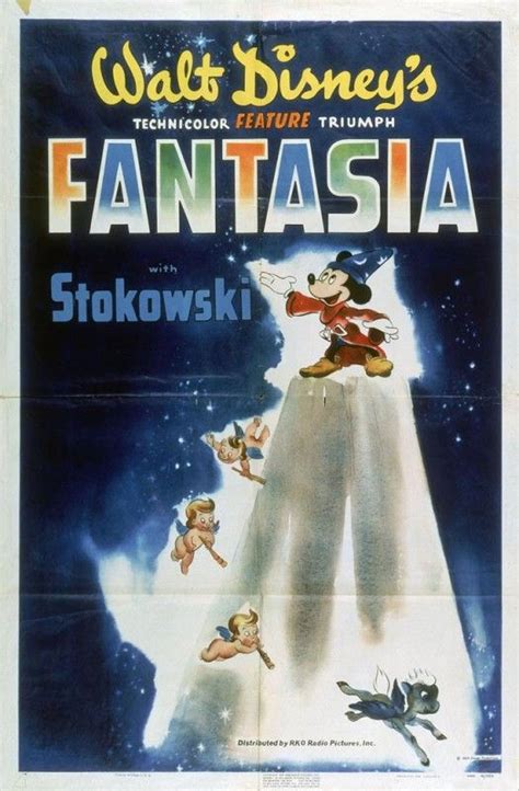Les Affiches Des 53 Films Disney De 1937 à 2013 1940 Fantasia Poster
