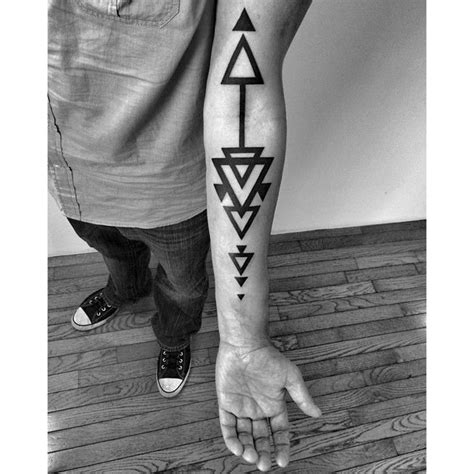 Arm Tattoos For Men Triangle Tattoos Arm Tattoos For Guys Geometric