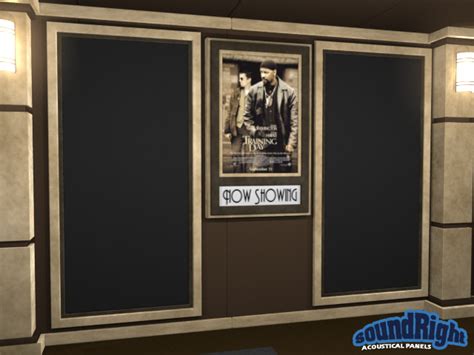 Acoustical Framed Wall Panels For Home Theaters