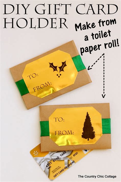If you are travelling solo, you. DIY Gift Card Holder from a Toilet Paper Roll - The ...