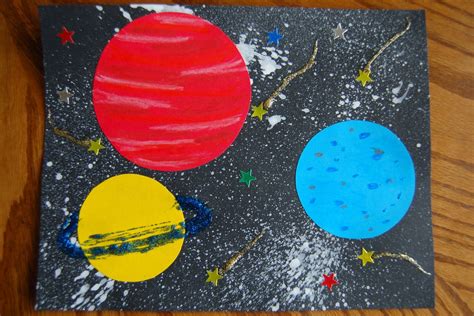 Art Project For Space Theme Preschool Spring Space Crafts Planet