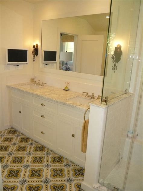 Custom Cement Tile Bathroom Designed By Cicely K Nyman For Ck Nyman