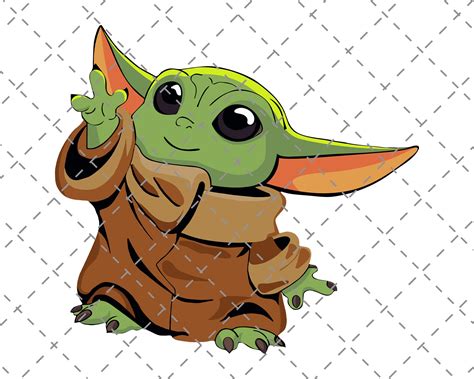 Baby Yoda Disney Png Yoda Cute Star Wars Star Wars Cut File Etsy