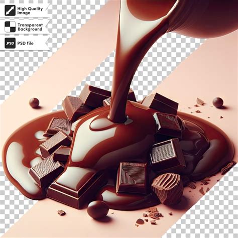 Premium Psd Psd Chocolate Splash On Transparent Background