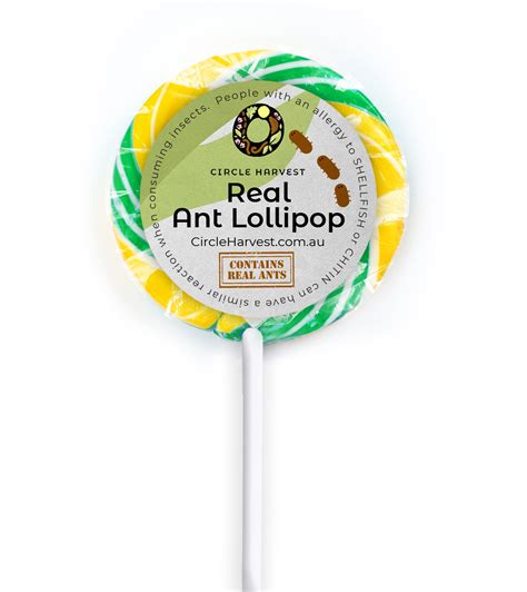 Real Ant Lollipops Circle Harvest