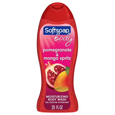 buy softsoap moisturizing body wash juicy pomegranate and mango 20 oz online at lowest price