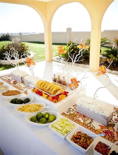 10 Delicious Ways To Serve Tacos At Your Wedding Taco Bar Wedding Diy Wedding Food Wedding