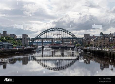 The Tyne Bridge A Through Arch Bridge Over The River Tyne In Newcastle