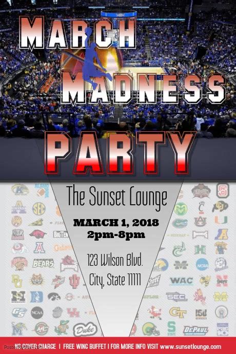 March Madness Party Postermywall