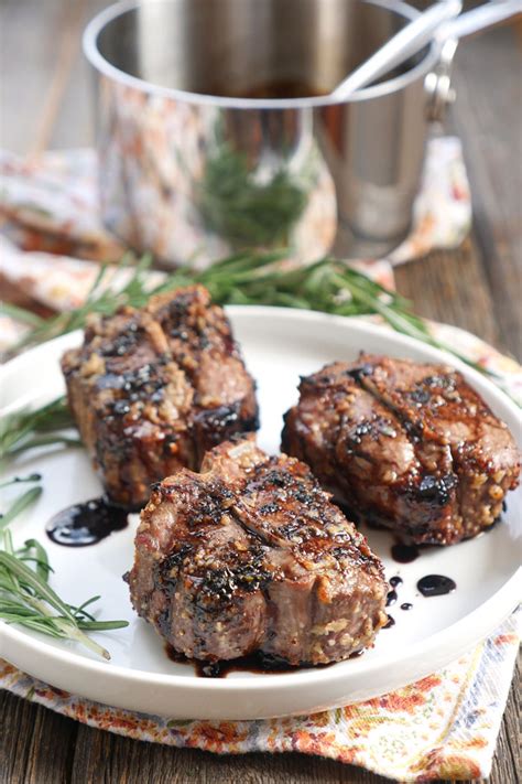 2 tablespoons minced garlic, 1 1/2 tablespoons chopped fresh rosemary or 2 teaspoons dried, 1 teaspoon dried crushed red pepper, 18 small lamb rib chop, 3 tablespoons olive oil, fresh rosemary sprigs (optional). Rosemary Balsamic Lamb Chops | My Heart Beets
