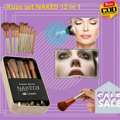 Naked Make Up Brush Set 3 Contents 12 In 1 Naked Make Up And Makeup Tool 5 Contents 7 In 1