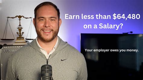 Paid Less Than 64 480 As A Salaried Employee You Get Overtime Youtube