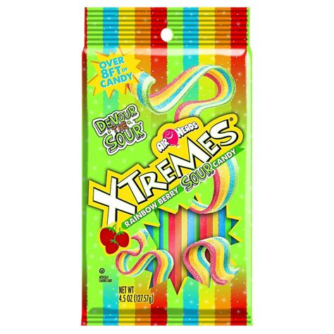 Airheads Extremes Rainbow Berry Sour Candy 45oz Sour Candy Chewy